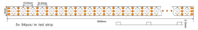 Zugängliche Rgb LED flexible Neonbeleuchtung APA102C IC APA102 Digital eingebaut