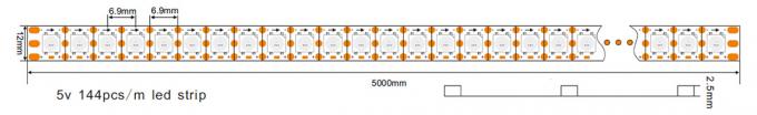 Zugängliche Rgb LED flexible Neonbeleuchtung APA102C IC APA102 Digital eingebaut
