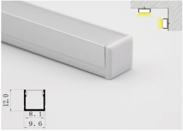 Streifen-Aluminiumverdrängung der UV-Beständigkeits-LED, Aluminium-LED-Profil Unterkunft9,6 x 12mm