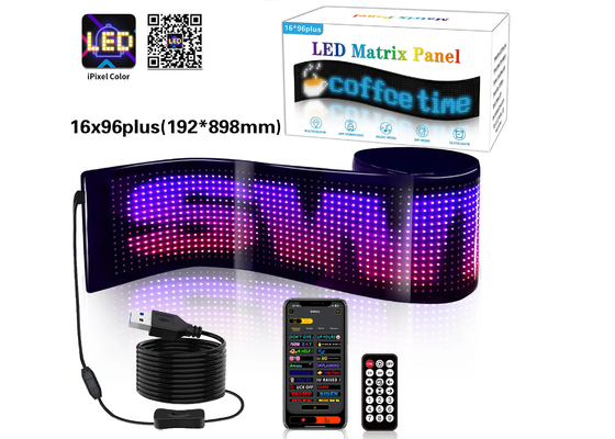 Custom Text Pattern Animation LED Matrix Panel für Werbung Werbeanzeige RGB Farbe APP Smart Innenbereich LED-Bildschirm