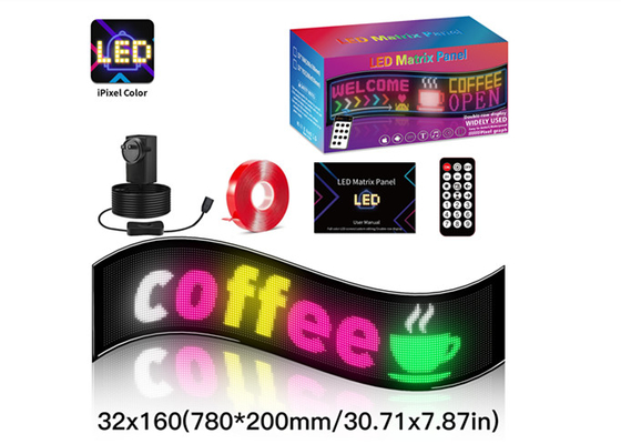 32*160 Vollfarb-Doppelreihe-Scrolling-LED-Lichtschild für Autos