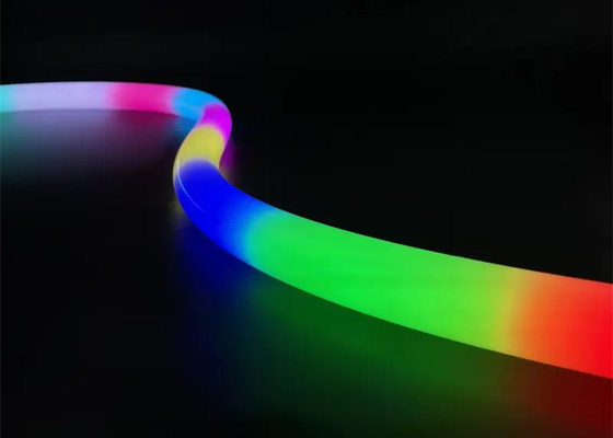 Digitale Lichtleiste Adressierbar RGB Led Neon 360° Rund 25mm Magische Farbe Externe Steuerung