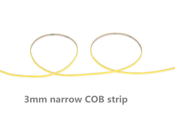 3mm Ultra Narrow COB LED Streifen Seil Schrank Schrank TV Hintergrundlicht 400LEDs/M