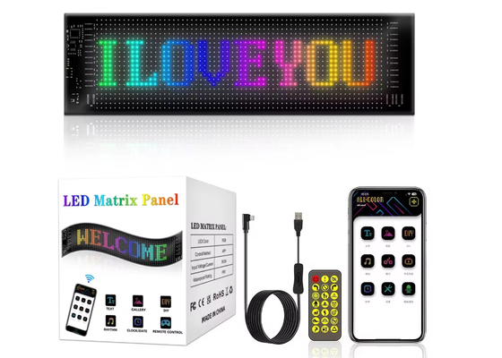 Weiches LED-Bildschirm Markenwerbung Werbeanzeige RGB Farbe APP Smart Programmierbares Innenraum LED-Schild