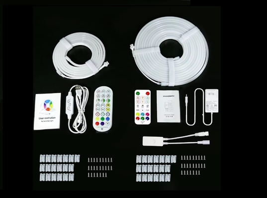 5M Vollfarbe RGB Led Neon Flexible Silikon Umgebungslicht Streifen Smart DIY Digital Laufstreifen Lichtsatz TUYA APP