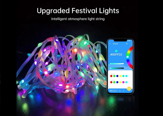 APP Smart String Lichter Wasserdicht LED Weihnachtsdekoration Märchen String Lichter USB Smart Fernbedienung