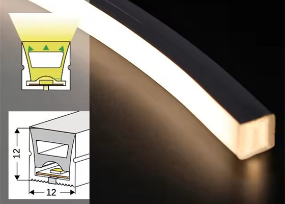 Flexible LED Neon 1212 Streifen Silikonlampe 12*12MM mit eingebetteter Decke ohne Hauptlampe