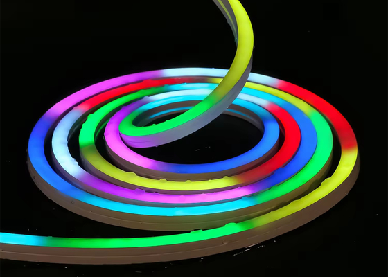 Custom RGBW LED Neonstreifen Schild Flex Lichter DMX Signal 24V IP67 Wasserdicht für Innen- und Außendekoration 1616mm