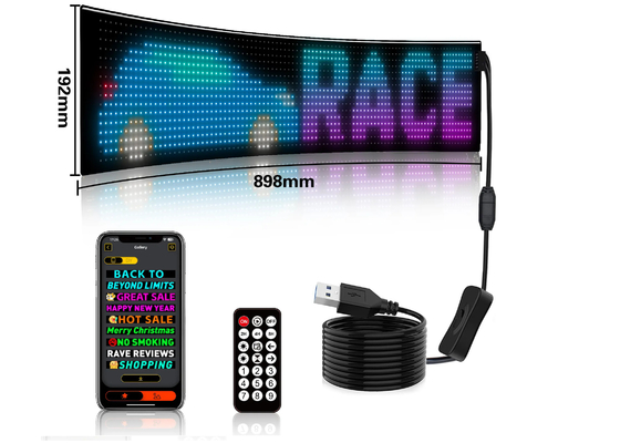 Custom Text Pattern Animation LED Matrix Panel für Werbung Werbeanzeige RGB Farbe APP Smart Innenbereich LED-Bildschirm