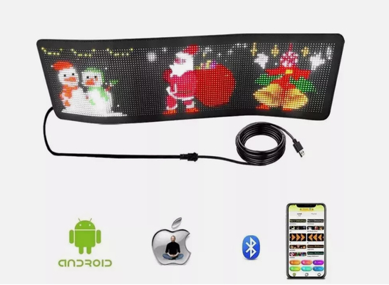 DIY LED-Schild Matrix-Panel Bildschirm APP-Steuerung für Shop Billboard Bar Auto NEW Größe 1696 Plus