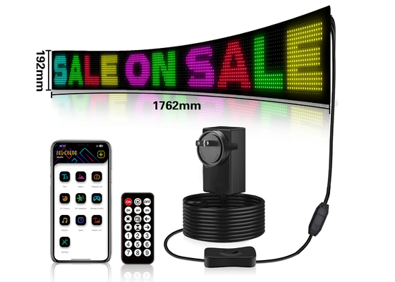 Durchblättern Werbung LED-Schilder Flexible Bluetooth Full RGB 5VDC USB-Kabel Stromversorgung für Store Car Hotel