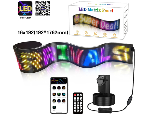 Durchblättern Werbung LED-Schilder Flexible Bluetooth Full RGB 5VDC USB-Kabel Stromversorgung für Store Car Hotel