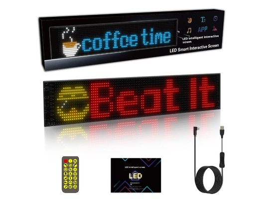 Smart Car Sticker 120x595mm RGB Dynamic LED Truck Demon Eye Light für Outdoor Smart Display IP65 bewertet