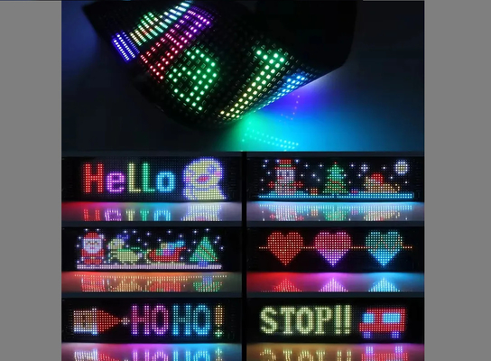 App Control Sign Werbung Hinterfenster Digitale Anzeige mit 192x898mm LED Soft Display Rollendes Muster Animationsbild