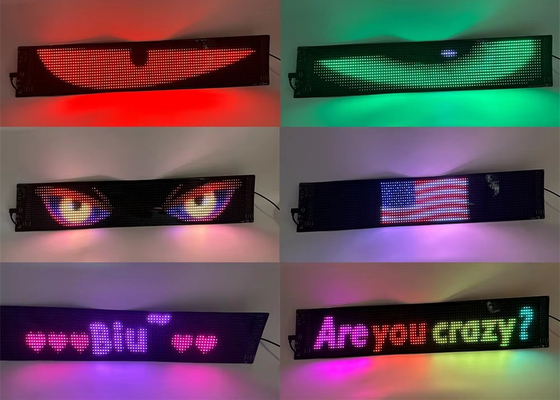 LED-Animationsschilder für LKW 5VDC USB/2A Scrolling Text 120x595mm Bildschirm