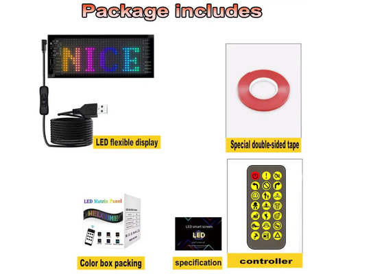 Werbung Scrolling LED-Auto-Schilderbrett Programmierbare App-Steuerung Outdoor-Full-Colour-LED-Schilder