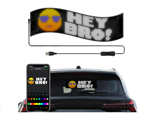 DIY-Led-Taxi-Fensterbildschirm-Led-Bildschirm für die Werbung für Autos