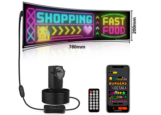 32*160 Vollfarb-Doppelreihe-Scrolling-LED-Lichtschild für Autos