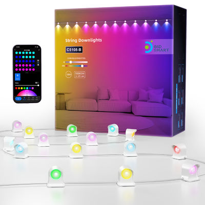 Adressierbare RGB IP68 wasserdichte LED-Scheibenleuchten für Weihnachtsdekoration