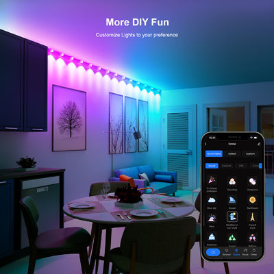Adressierbare RGB IP68 wasserdichte LED-Scheibenleuchten für Weihnachtsdekoration