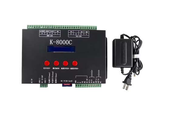 K-8000C Programmierbarer Magic Color Controller Vollfarbsteuerung über DMX/SPI mit integrierter Codierfunktion für die Lichtsteuerung