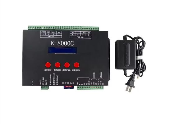 K-8000C Programmierbarer Magic Color Controller Vollfarbsteuerung über DMX/SPI mit integrierter Codierfunktion für die Lichtsteuerung