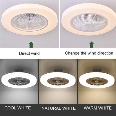Fernbedienung/App steuern Deckenlüfter 40W mit LED-Licht für Wohnzimmer und Schlafzimmer